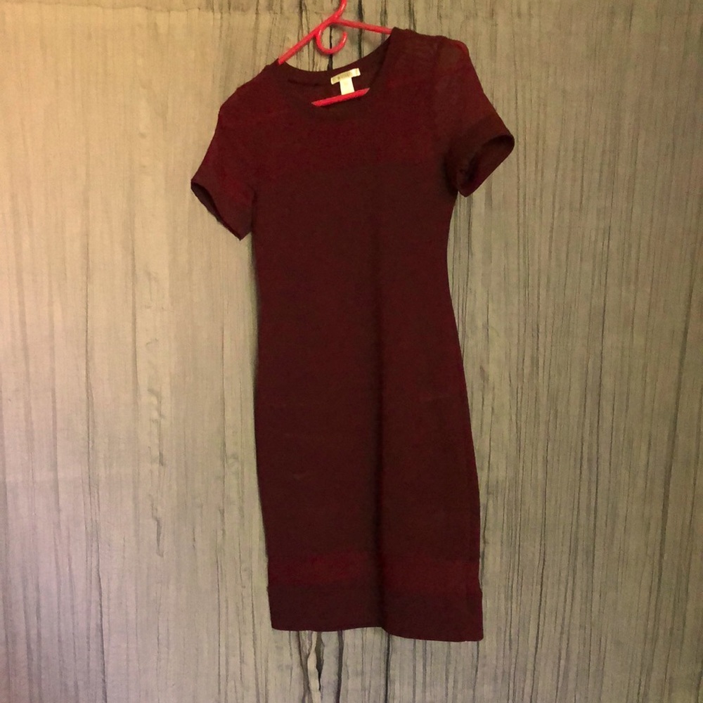 Maroon Bodycon dress